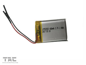 GSP552535 IoTのための再充電可能な李ポリマー電池LP552535 3.7V 400mAh