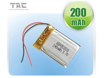 Lipo電池Bluetoothのための再充電可能なLP052030 3.7V 200mAhポリマー リチウム
